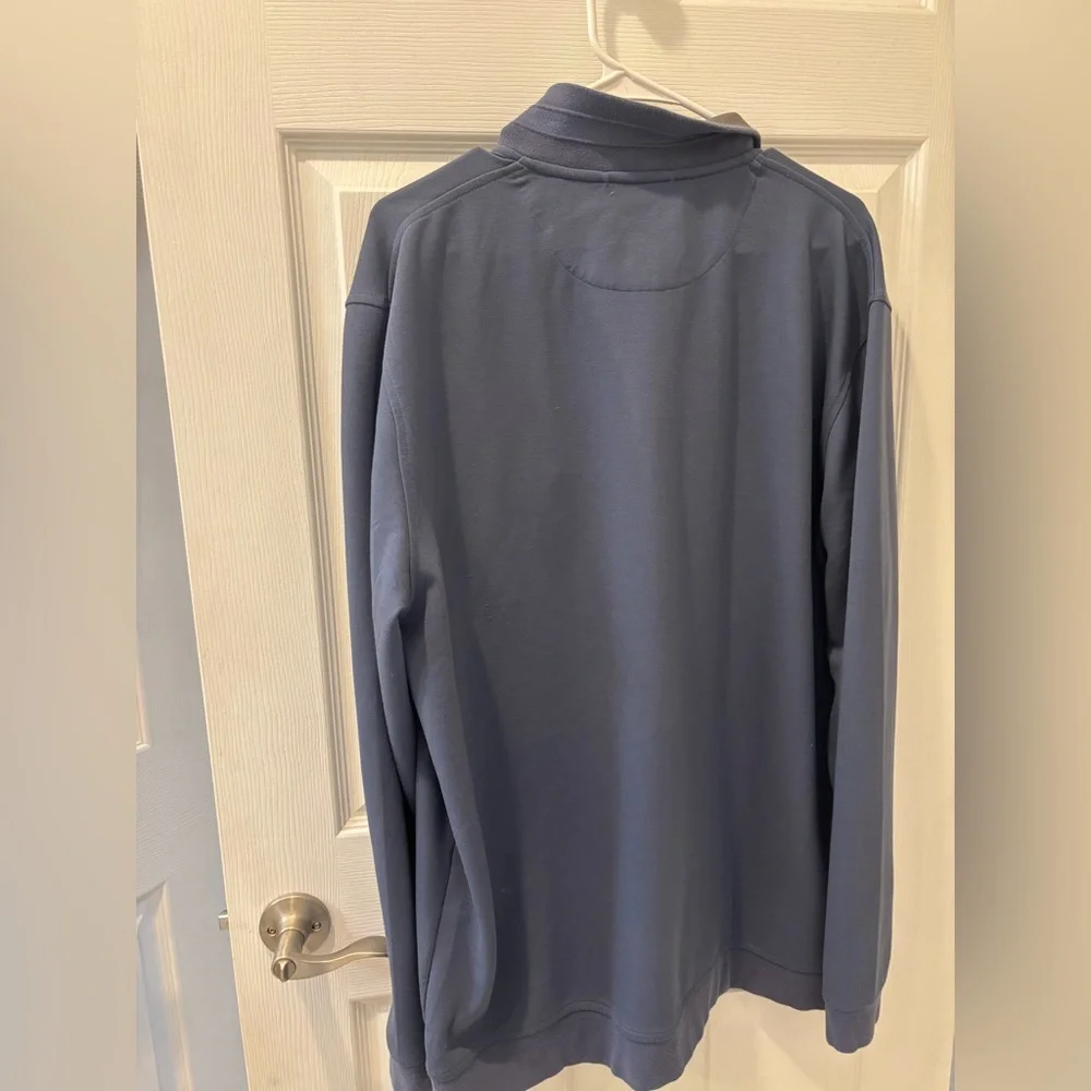 Kirkland Signature Men's Blue Quarter-Zip Sweater‎